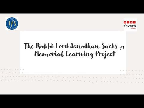 The Rabbi Lord Jonathan Sacks זצ״ל - Memorial Learning Project